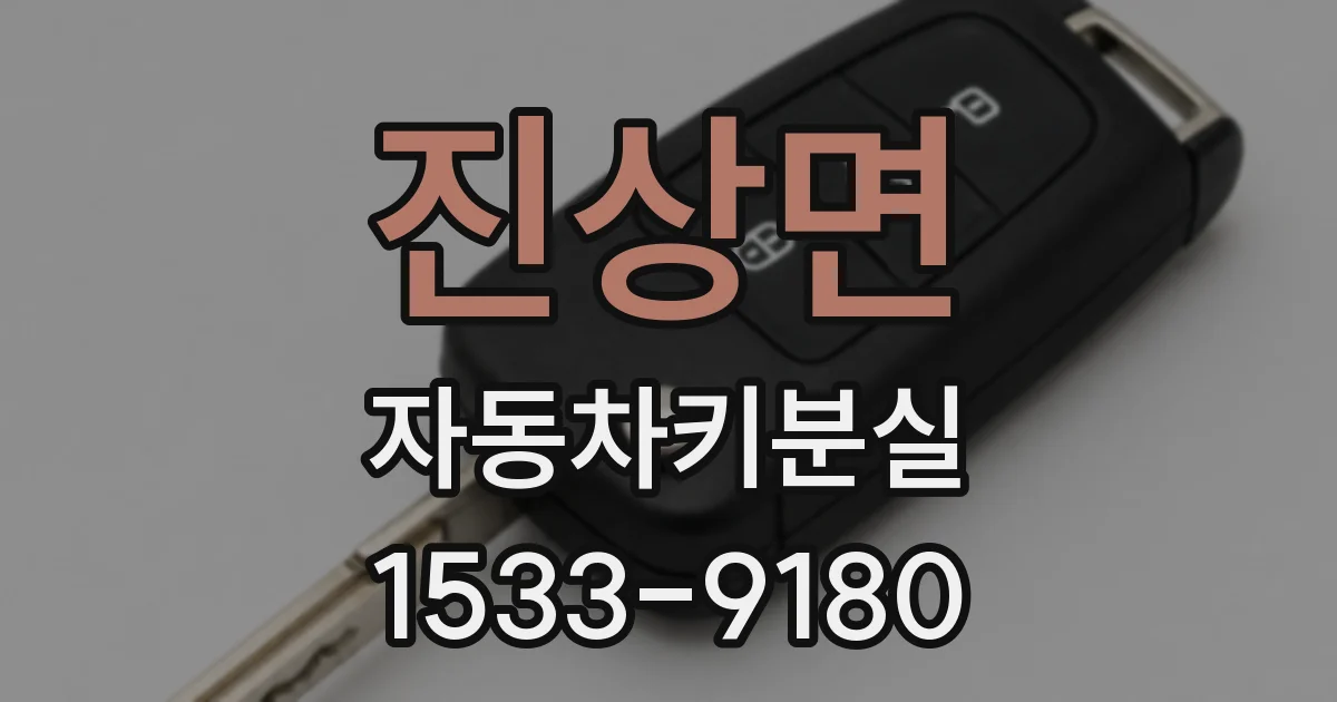 진상면 자동차키분실
