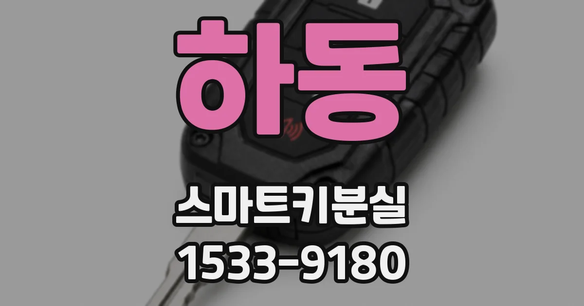 하동 스마트키분실