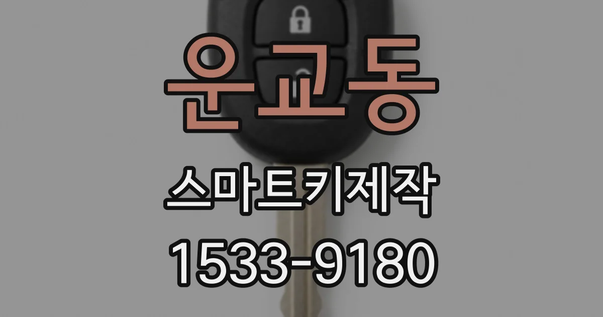 운교동 스마트키제작