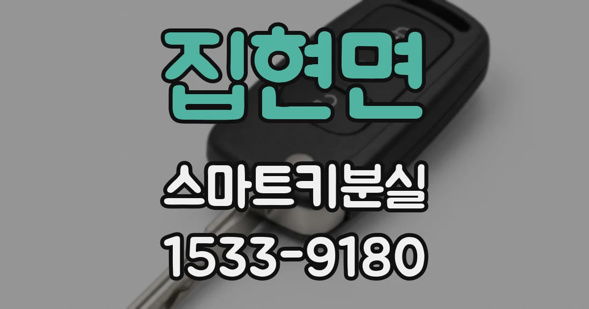 집현면 스마트키분실