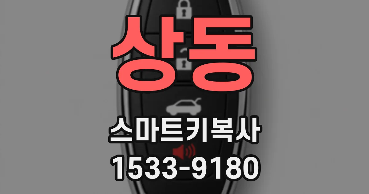 상동 스마트키복사