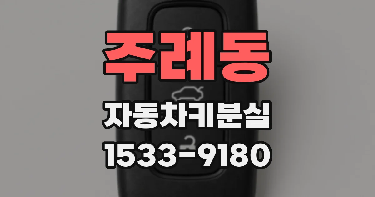 주례동 자동차키분실
