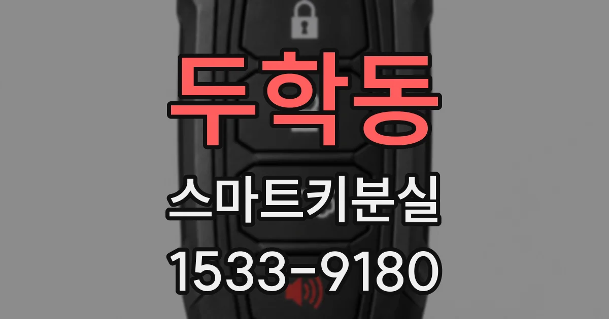 두학동 스마트키분실