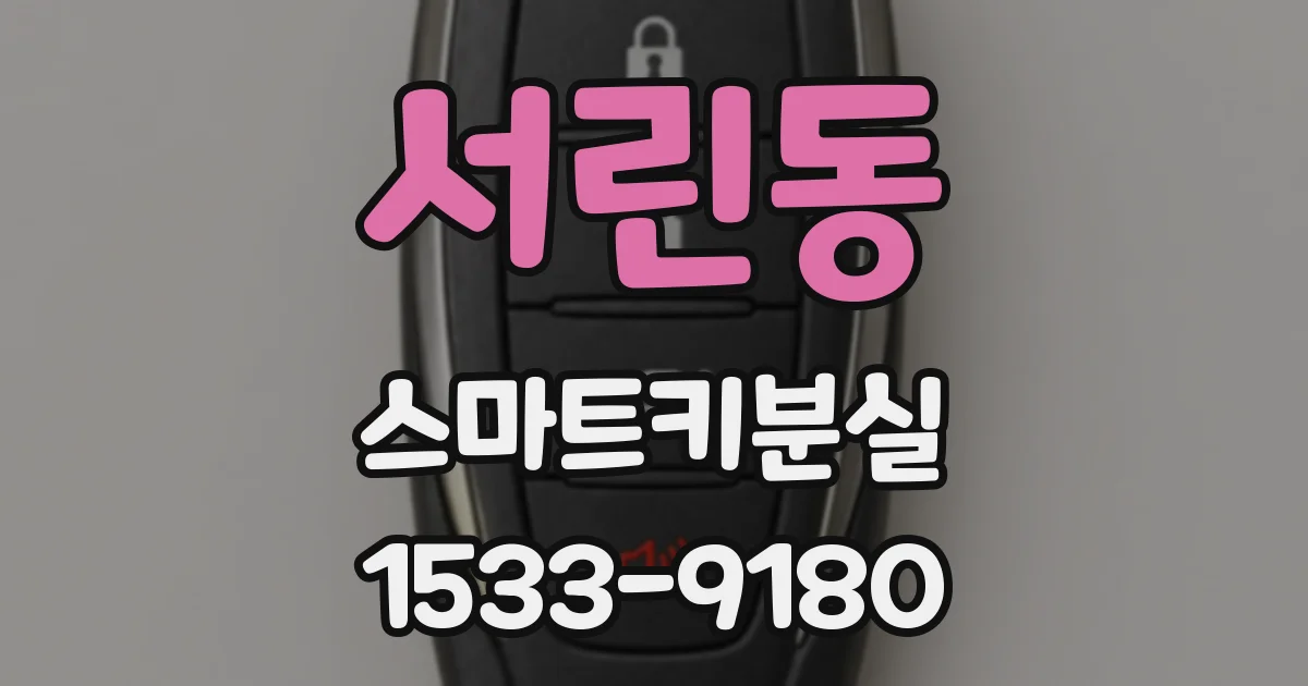서린동 스마트키분실