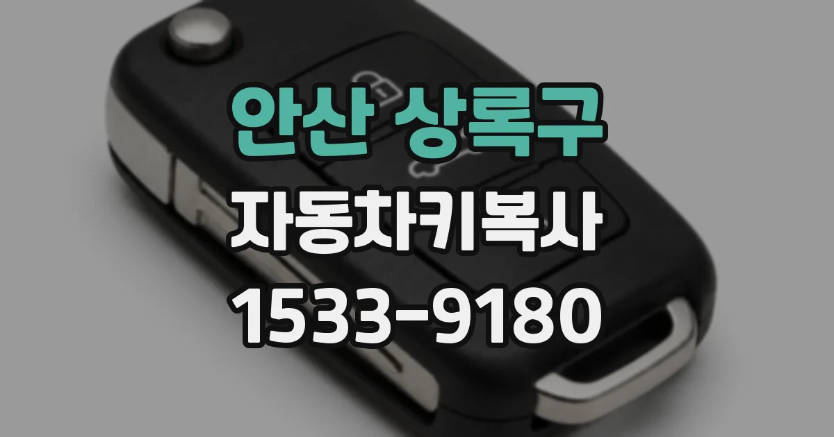 안산 상록구 자동차키복사