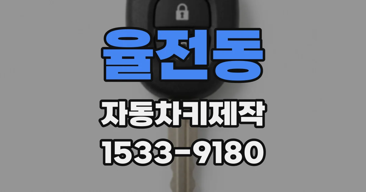 율전동 자동차키제작