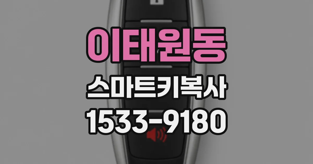 이태원동 스마트키복사