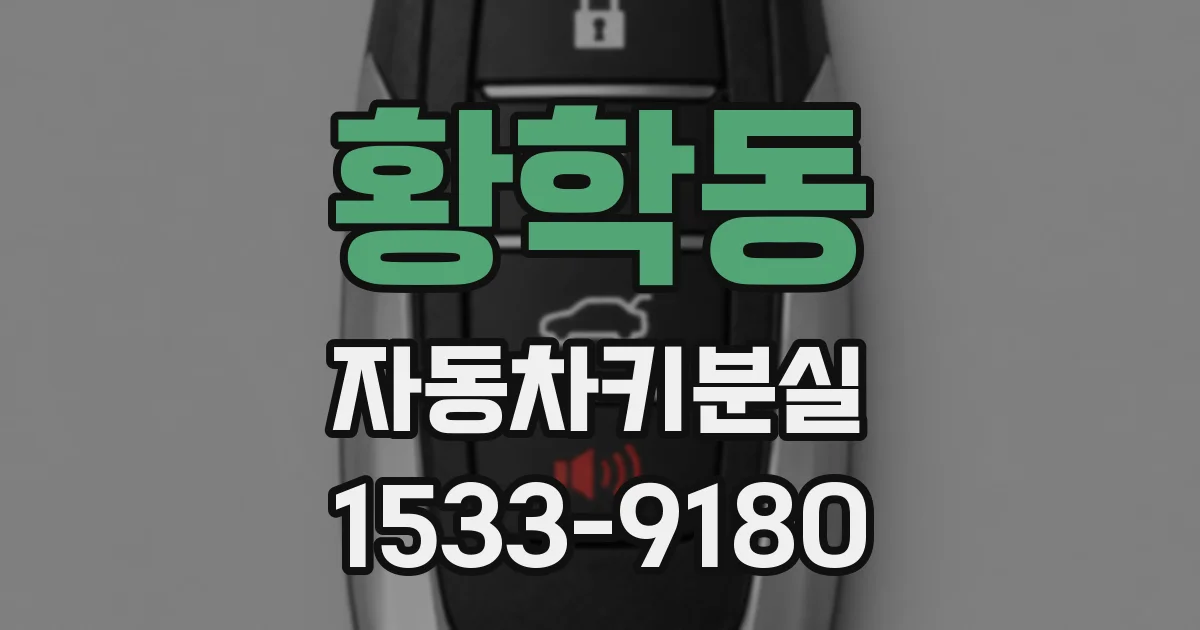 황학동 자동차키분실
