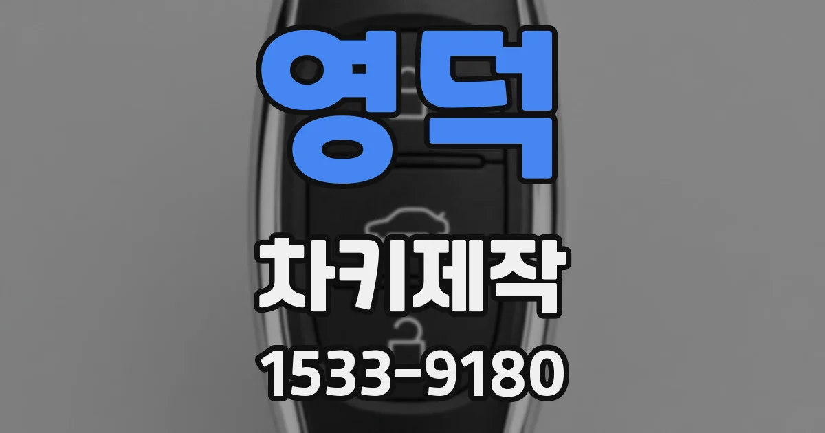 영덕 차키제작