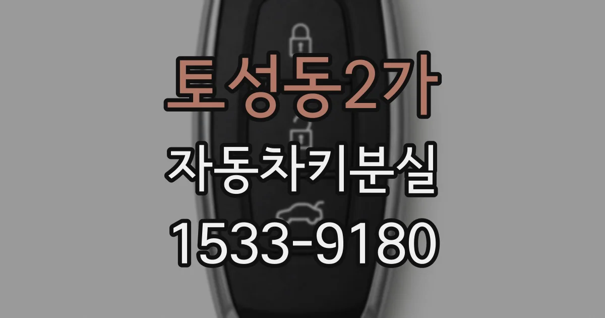 토성동2가 자동차키분실