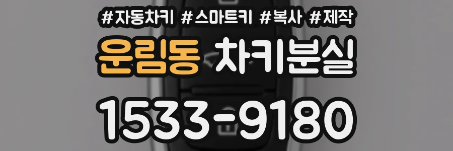 운림동 차키분실