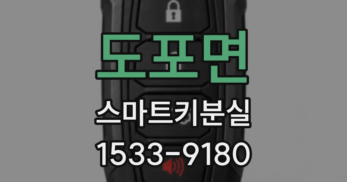도포면 스마트키분실