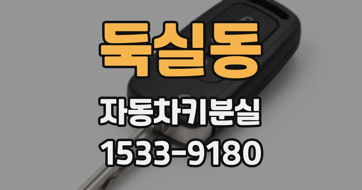 둑실동 자동차키분실