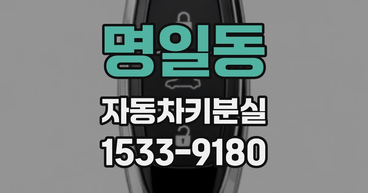 명일동 자동차키분실