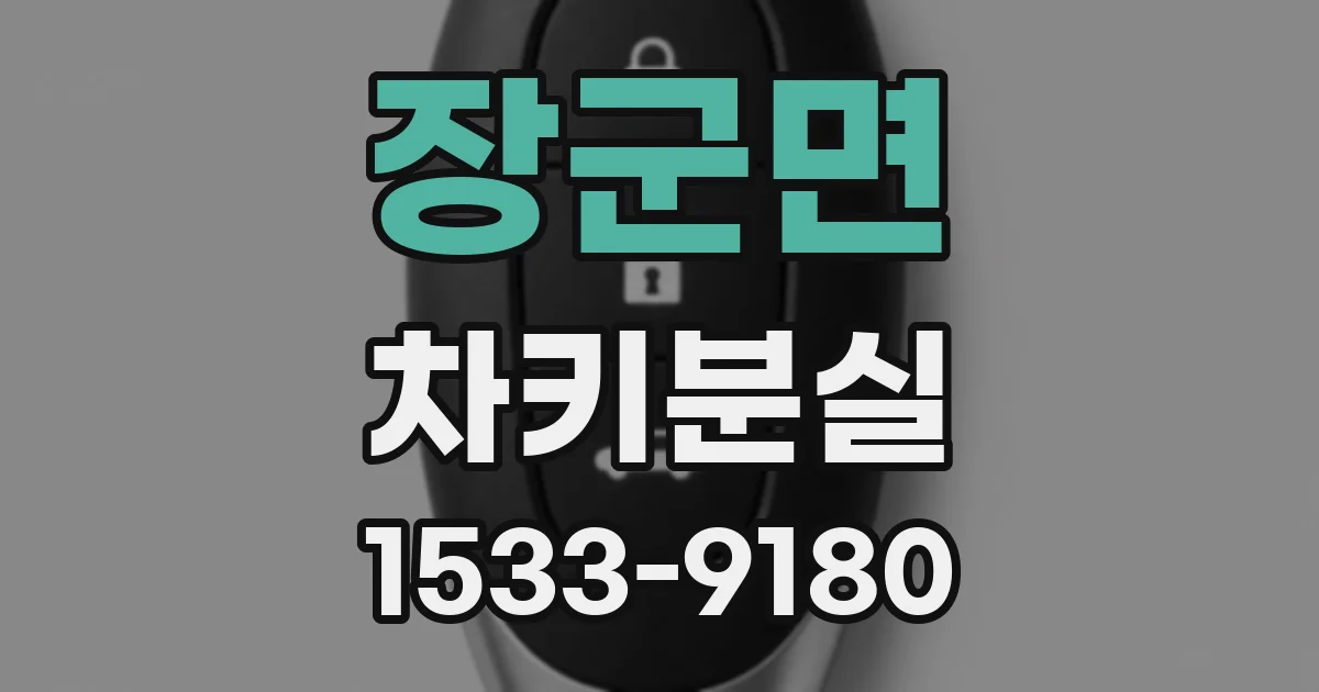 장군면 차키분실