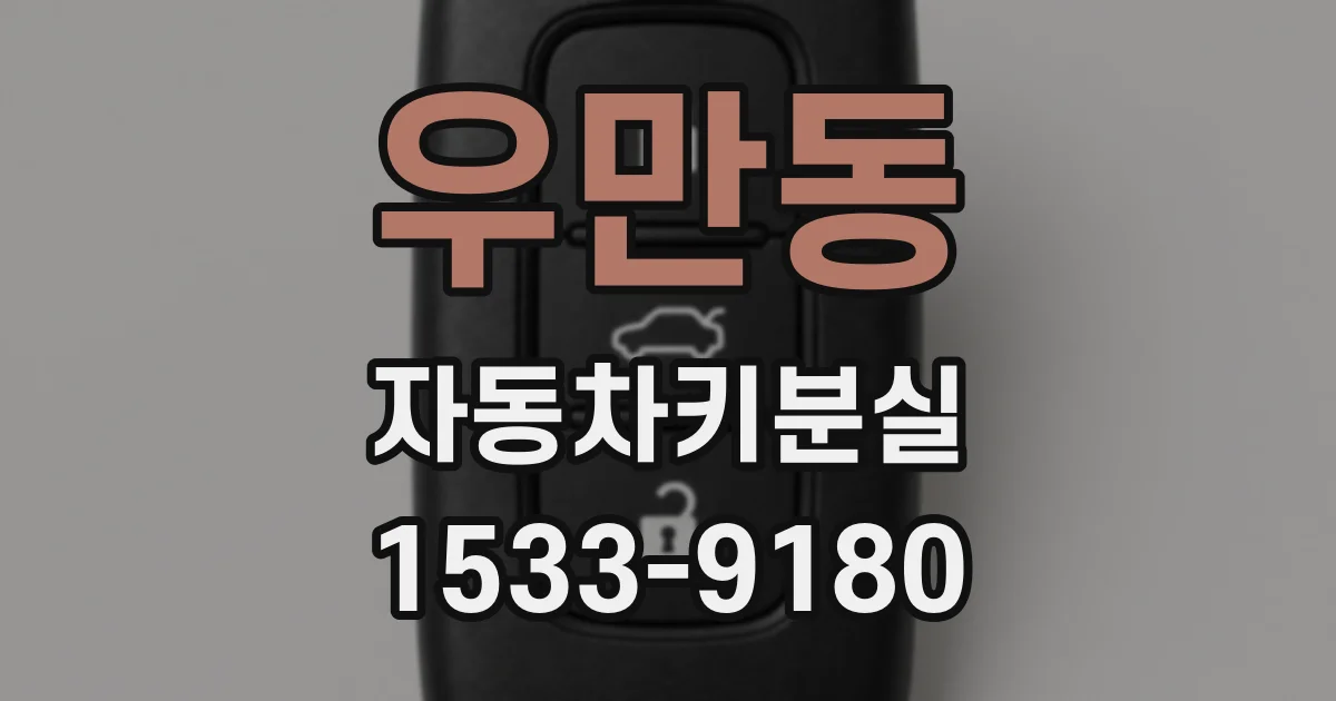 우만동 자동차키분실