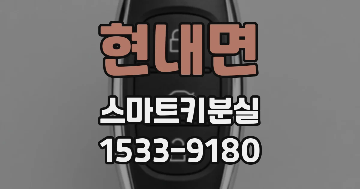 현내면 스마트키분실