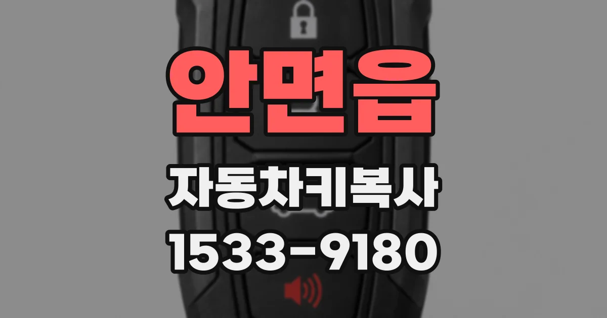 안면읍 자동차키복사
