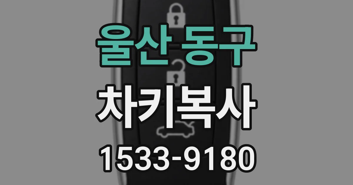 울산 동구 차키복사