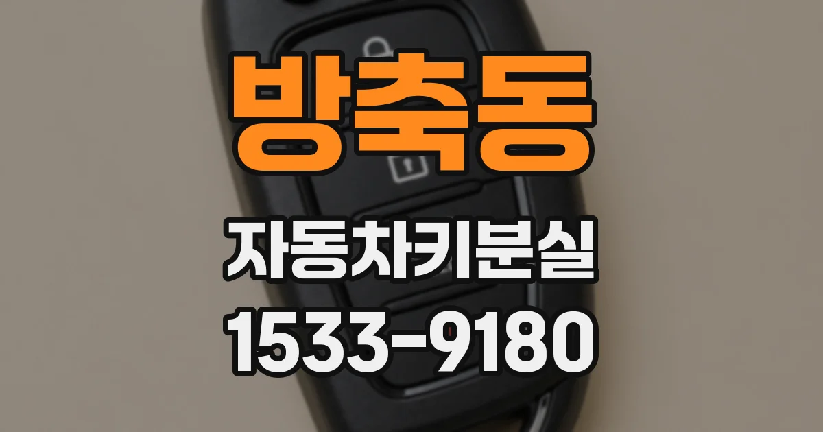 방축동 자동차키분실