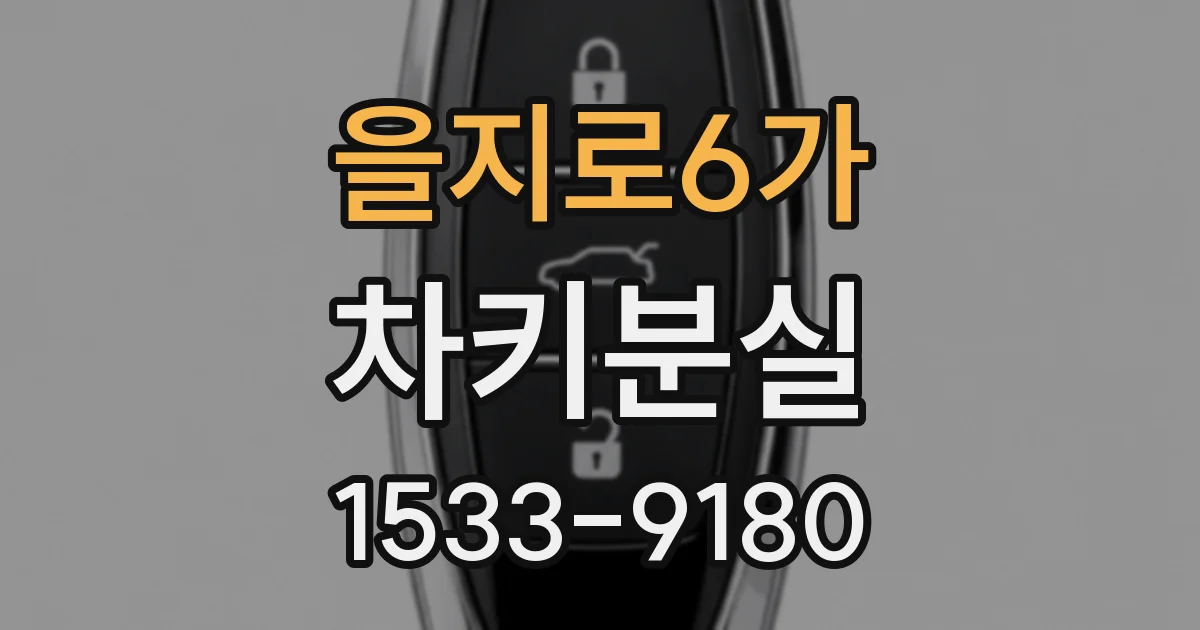 을지로6가 차키분실