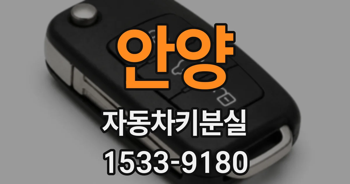 안양 자동차키분실