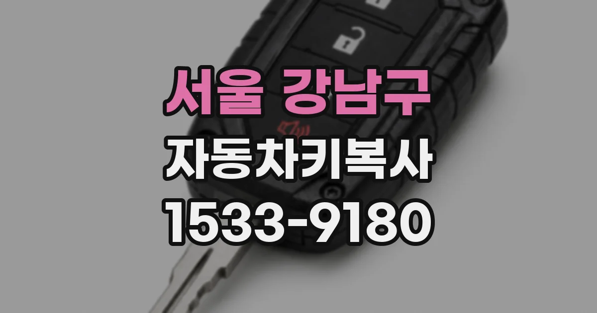 서울 강남구 자동차키복사