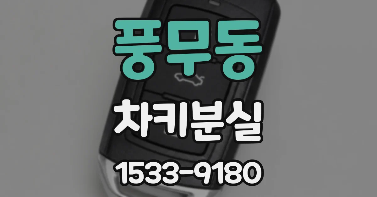 풍무동 차키분실