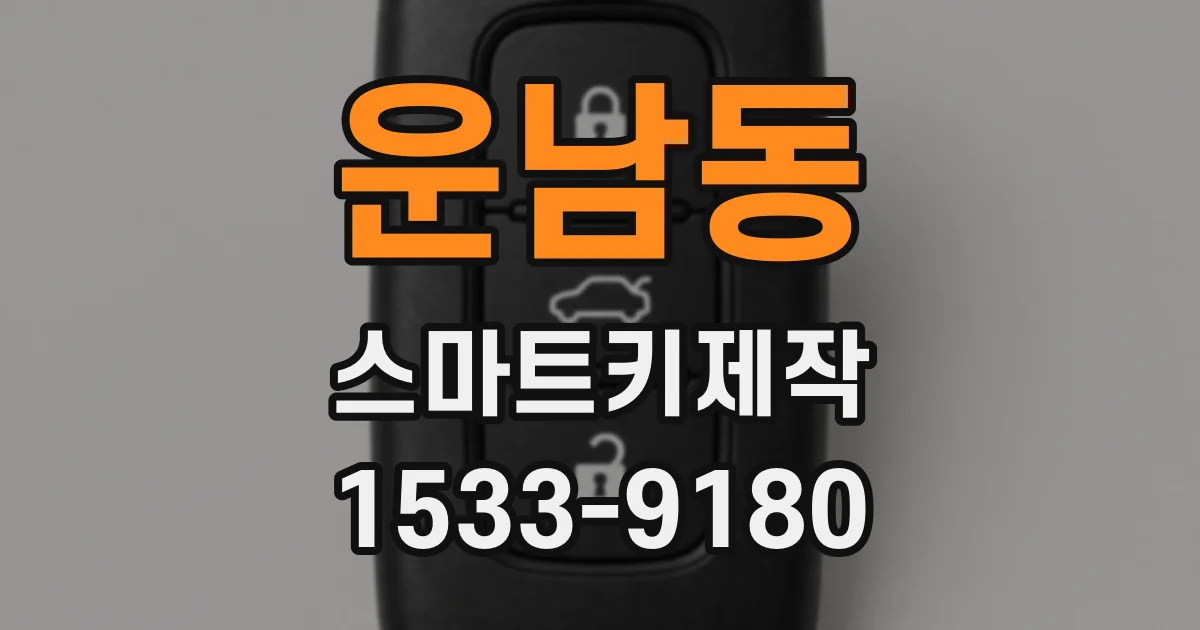 운남동 스마트키제작