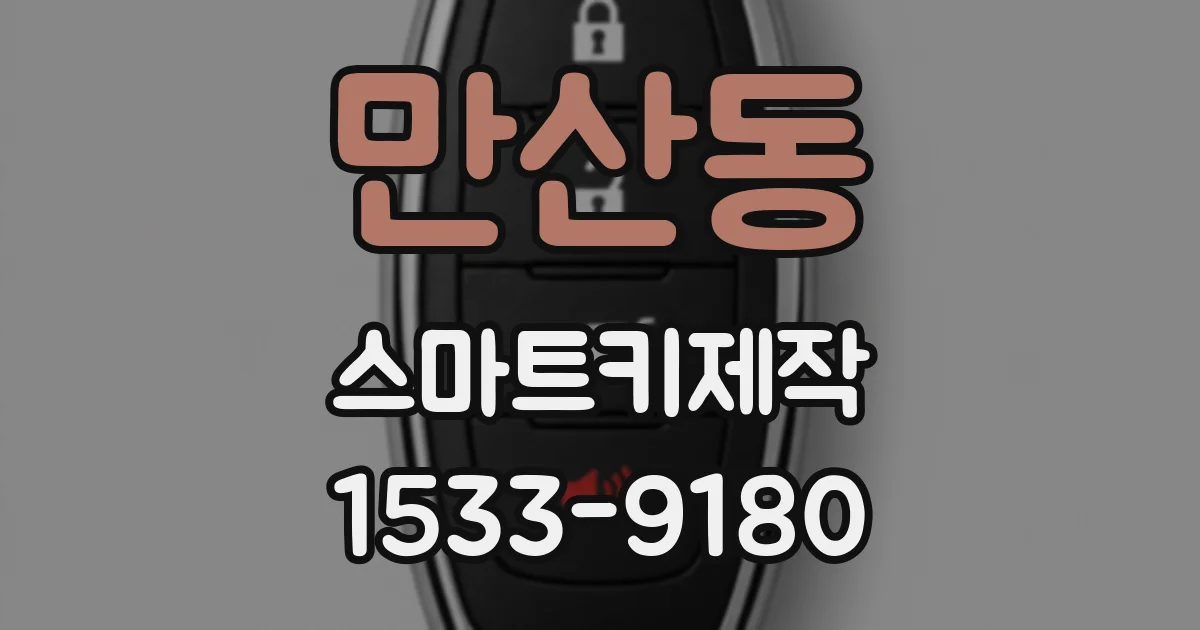 만산동 스마트키제작