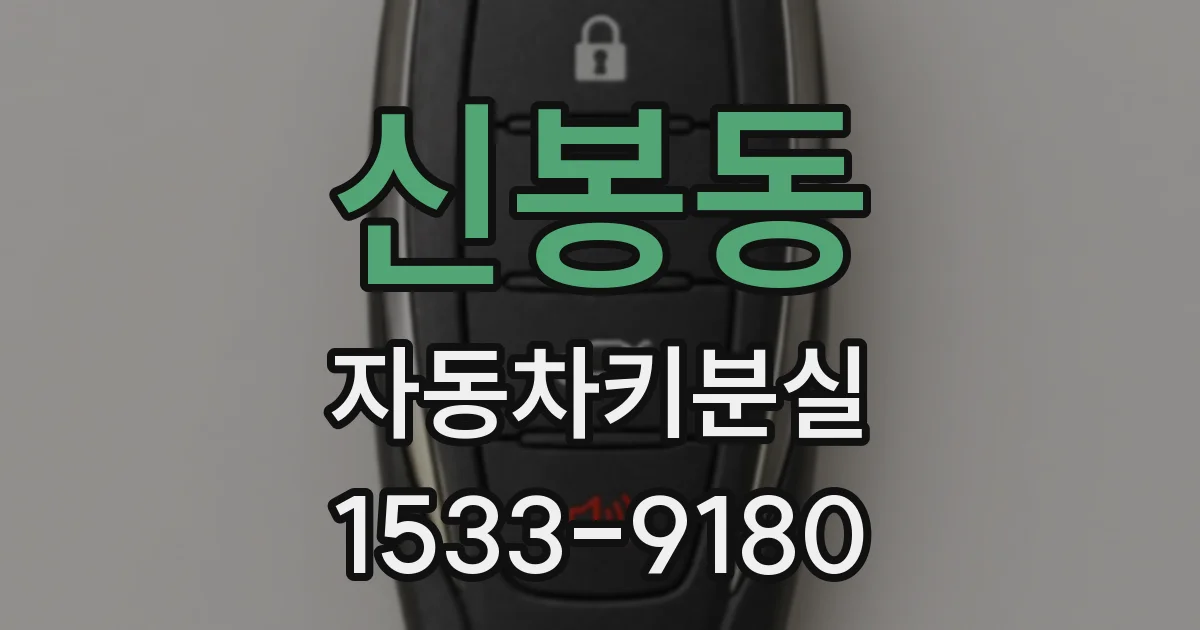 신봉동 자동차키분실