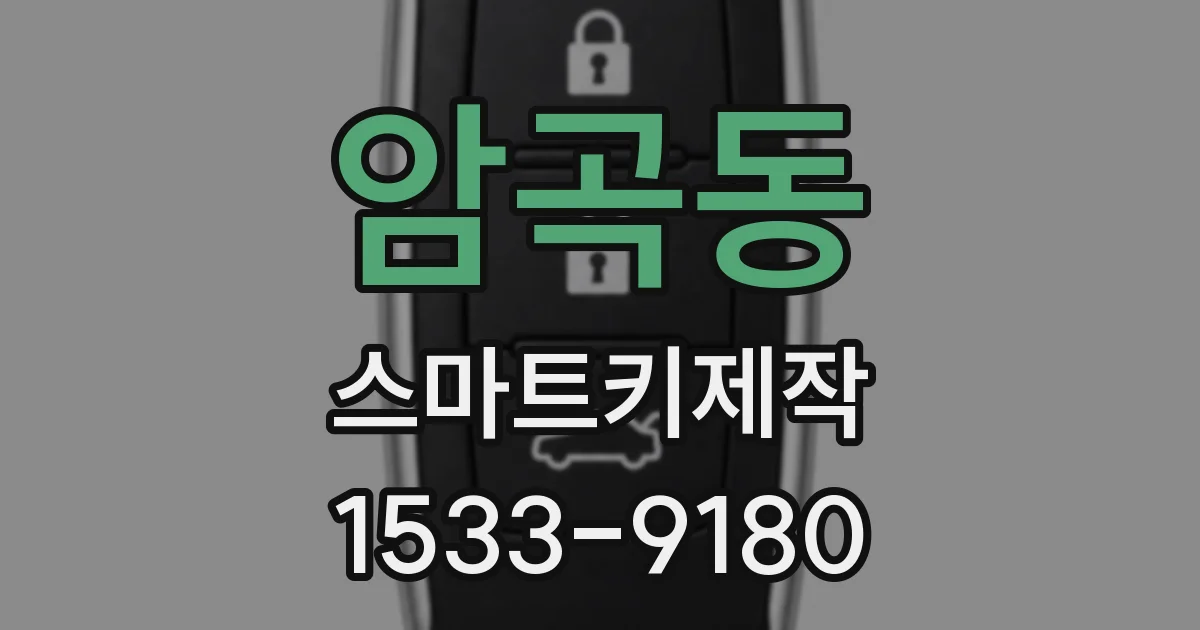암곡동 스마트키제작