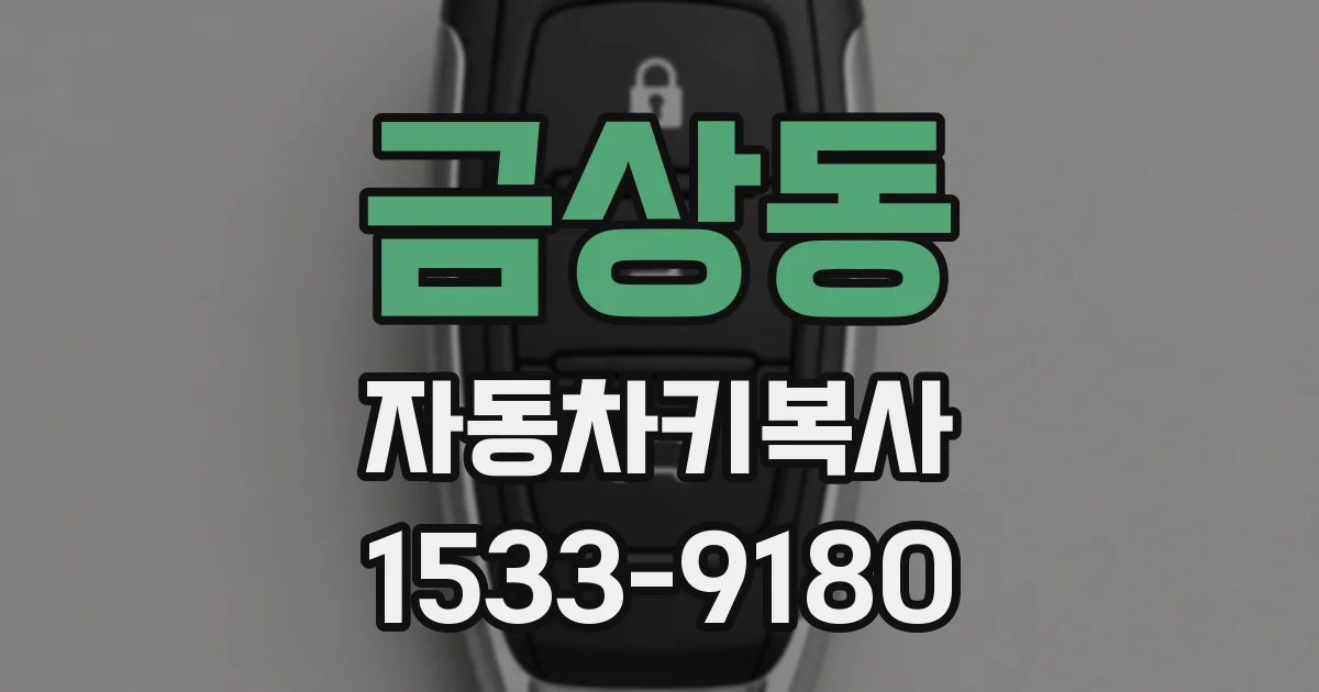 금상동 자동차키복사