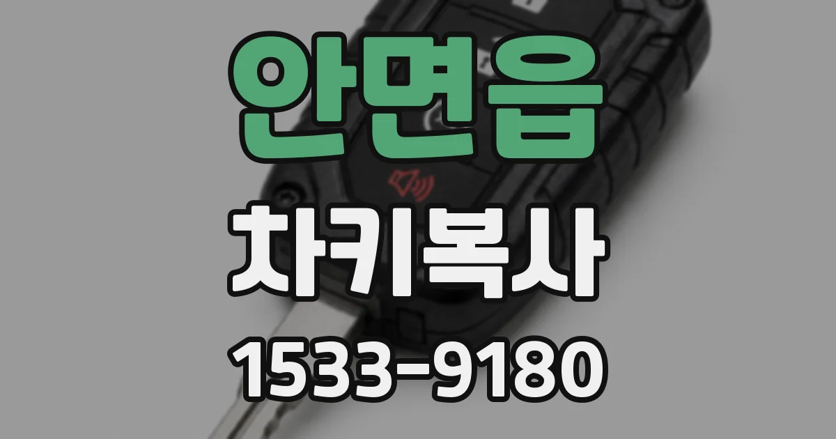 안면읍 차키복사