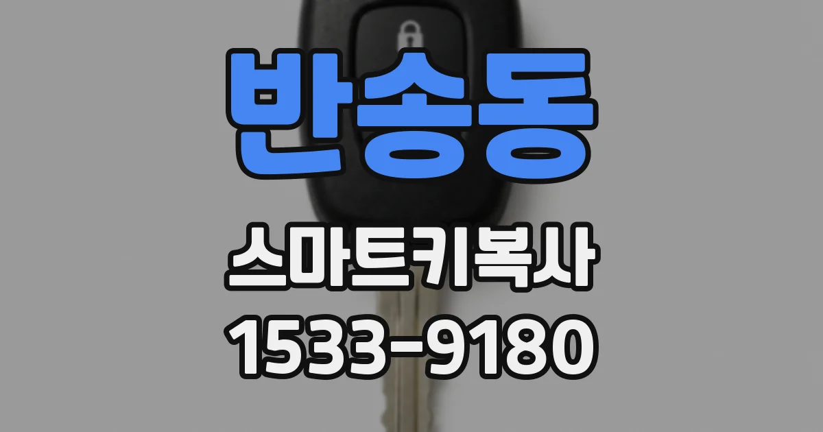반송동 스마트키복사