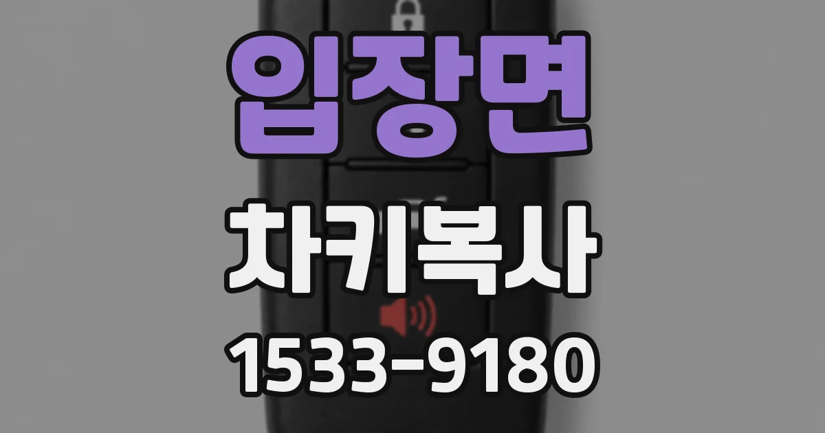 입장면 차키복사
