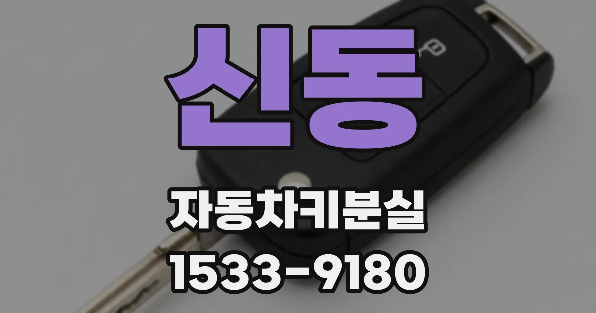 신동 자동차키분실