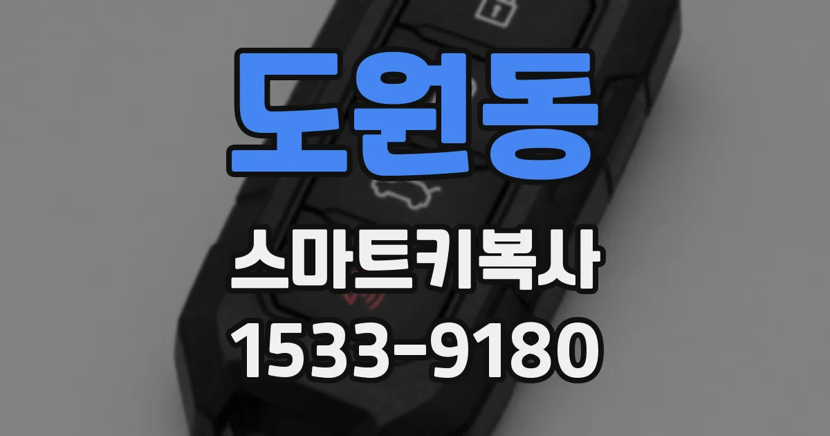 도원동 스마트키복사