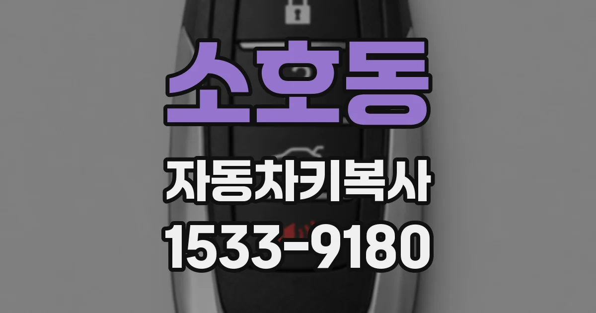 소호동 자동차키복사