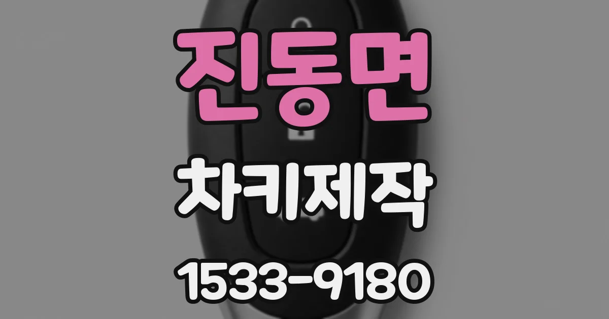 진동면 차키제작