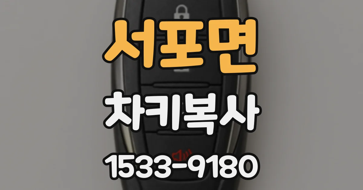 서포면 차키복사