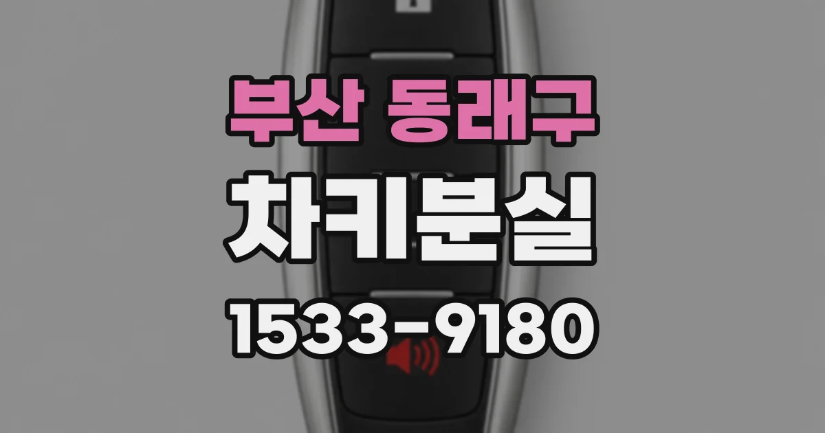부산 동래구 차키분실