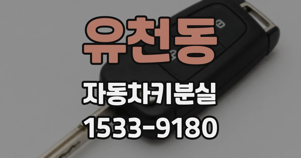 유천동 자동차키분실