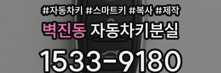 벽진동 자동차키분실