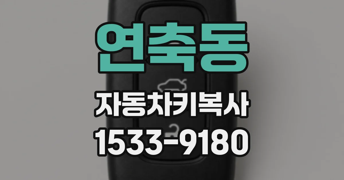 연축동 자동차키복사