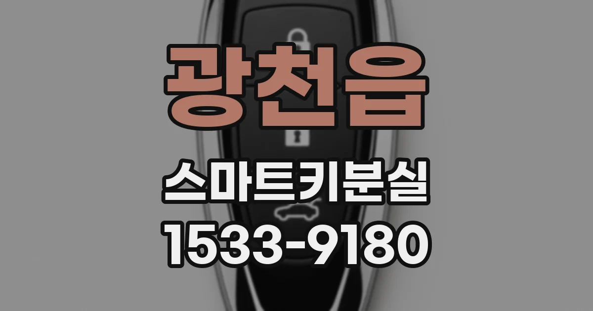 광천읍 스마트키분실