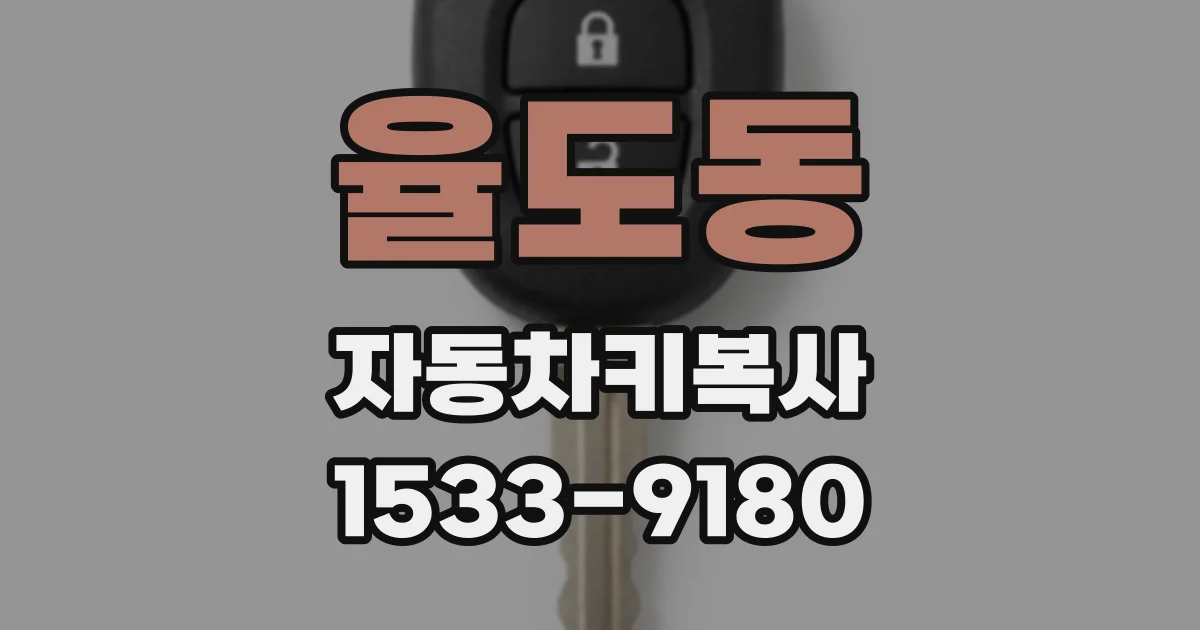 율도동 자동차키복사