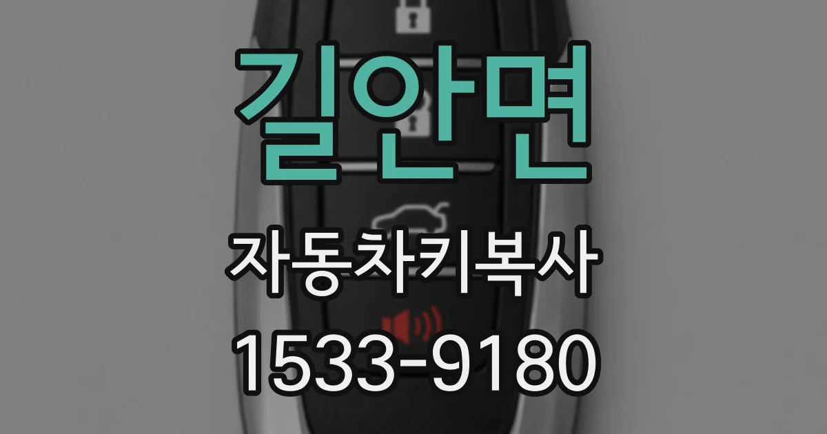 길안면 자동차키복사
