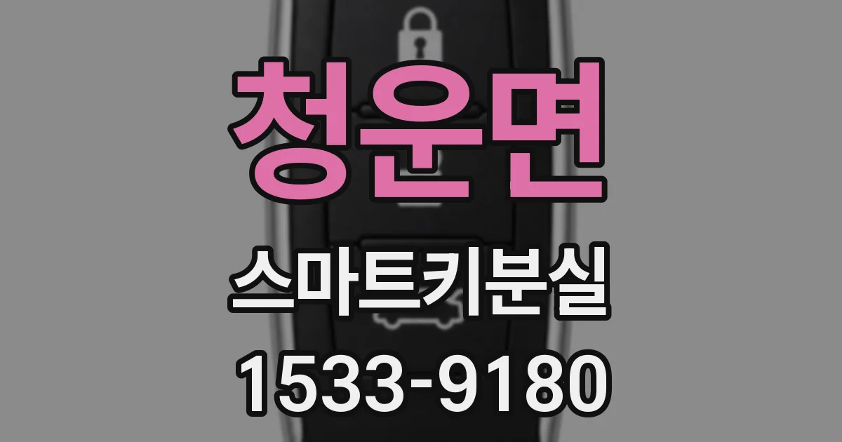 청운면 스마트키분실