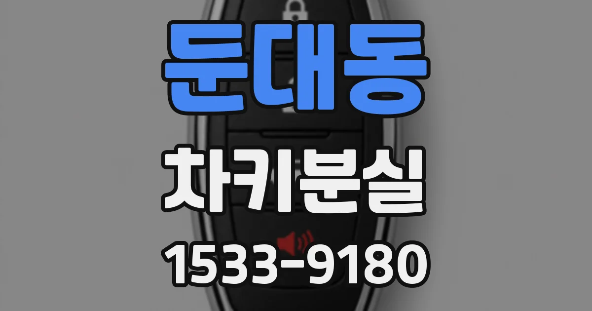 둔대동 차키분실